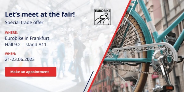 Eurobike trade show in Frankfurt - join us to check out our new products and special promotion for our customers.